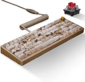 Das Keyboard DeltaForce 65 Desert Camo Mechanical Keyboard  Hot-Swappable Switches, PBT Sublimation Keycaps, CNC Aluminum Gasket Mount, RGB Backlit  Compact Gaming & Typing Keyboard