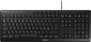 CHERRY Stream Keyboard, Wired Keyboard, Pan Nordic Layout (QWERTY), Whisper Quiet Keystroke, Unique Typing Feel, Flat Design, Black
