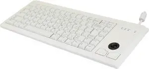 CHERRY G84 UltraSlim Keyboard w/Trackball (International), Light Gray - 83 Key