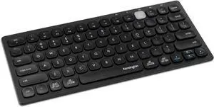 Kensington Compact Multi-Device Dual Wireless Keyboard, Bluetooth, Windows, Mac, iOS, ChromeOS Compatible, K75502DE, Black