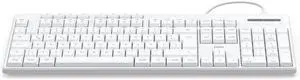 Hama CK-200 Wired Keyboard (USB Keyboard, Ergonomic Typing Feel, Quiet Keys, Removable Cable, German QWERTZ Layout, Multimedia Keys, Assist Key for AI Assistants) White
