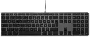 LMP 18244 Wired USB Keyboard for Mac Space Grey (German)