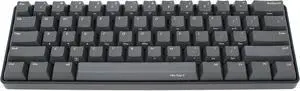 IKBC New Poker II Mechanical Keyboard with Cherry MX Red Switch for Windows and Mac, 60% Computer Keyboards for Desktop and Laptop, PBT Keycaps, Macro Programming, DIP Switch, Black Case, ANSI/US