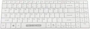 Man & Machine Its Cool Dual-Mode Wireless Washable Keyboard - White - Compact Design, Full QWERTY Layout with Numeric Keypad, Quick-Disconnect Cable