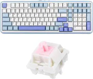 EPOMAKER TH99 Tri-Mode Wireless Mechanical Keyboard with Numpad+Roseveil Silent Keyboard Switch