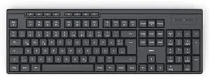 Hama WK-200 Wireless Keyboard, Wireless Keyboard, Battery, 8 Media Keys, Black, QWERTZ DE