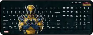 Marvel Deadpool Wolverine Badge Wireless USB Keyboard