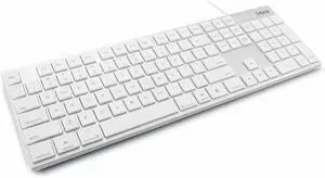 iHome Full Size Mac Keyboard - Apple IOS Mac iMac Windows Desktop PC Laptop - Wired