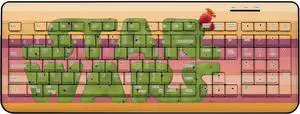 Star Wars Tatooine Locality Fade Wireless USB Keyboard