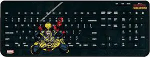 Marvel Deadpool Wolverine Badge Wireless USB Keyboard