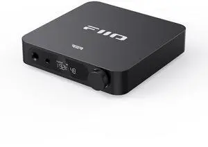 FiiO K11 R2R DAC and Headphone Amplifier for Home Audio or PC, 6.35mm and Balanced 4.4mm, RCA, Coaxial, Optical, 1300mW, 384kHz/24Bit DSD256(Black)