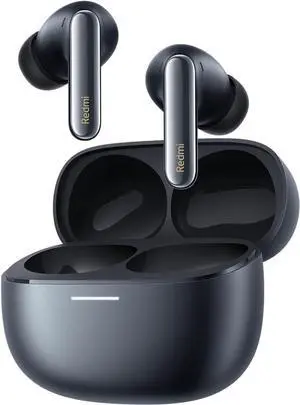 Xiaomi Redmi Buds 6 Pro, True-to-Life Audio, Hi-Res Audio with coaxial Dual Drivers, LDAC, Up to 55dB Active Noise Cancellation, Compatible with Android iPhone and Bluetooth Device (Space Black)