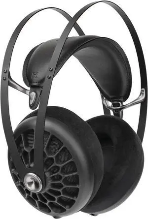 MEZE AUDIO 105 AER | Wired Over-The-Ear Lightweight Audiophile Open-Back Headphones | 50mm Dynamic Drivers | Low Impedance 42 Ohms | Cables and Carrying Pouch Included (Black)