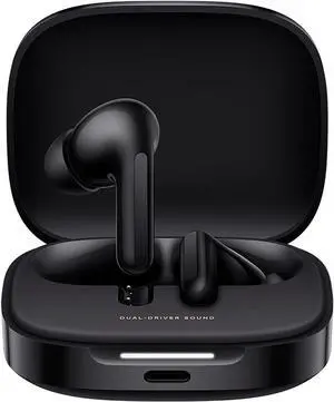Xiaomi Redmi Buds 6 (Global Version) TWS Earphone, 49dB Active Noise Cancellation Headset, Built-in immersive 360°Surround Sound, 42 Hours Long Battery Life, Type-C Bluetooth 5.4 -Black