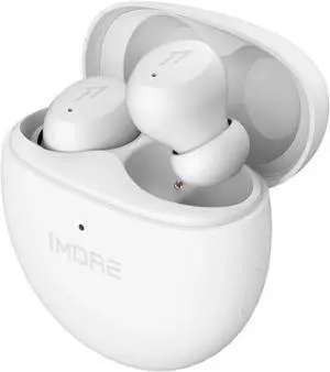 1MORE Active Noise Cancelling Earbuds - ComfoBuds Mini Wireless in Ear Headphones, Stereo Sound, Bluetooth Earbuds Wireless, Clear Calls, Wireless Charging, Soothing Sound, Waterproof, White