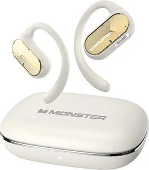 Monster Open Ear AC312 Headphones, Bluetooth 5.4, Wireless Earbuds with ENC Noise-Cancelling Mic, Immersive Stereo Sound by 16mm Large Drivers, Clear Calls, 32H Playtime, Sport Earbuds for Gym