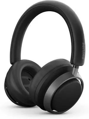 PHILIPS Fidelio L4 Noise Cancelling Over-Ear Wireless Bluetooth Headphones - Active Noise Canceling Pro+ (ANC) Compatible with up to 50 Hours Music Play Time - Black