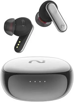 Nano+ AI Smart Earbuds  4-in-1 Noise Cancelling Wireless Earbuds with Voice Recorder, Real-Time Translator & Transcriber, IPX5, 40H Battery Life (Silver)