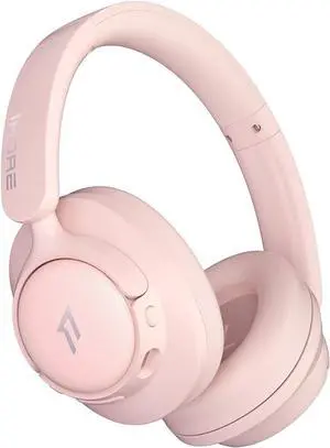1MORE SonoFlow SE HQ31 Wireless Bluetooth Headphones -42dB Noise Cancelling Over-Ear Bluetooth Headset with Hi-Res Audio, 90H Playtime, LDAC, All-Day Comfort for Travel Work Gaming, Pink