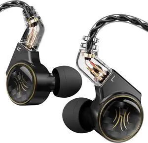 OneOdio Master 1 in-Ear Monitor Earphones - 1DD+1BA Hybrid Wired Earbuds, Hi-Fi Sound Quality, 3.5mm Headphones for Musician, Gaming, Live Streaming3.5mm Audio Jack