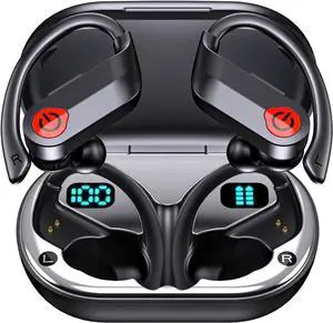 TWS Headphones Wireless Earbuds Compatible with Motorola Moto G Stylus 5G (2025), Earphones Ear Hook True Stereo Headset Hands-Free Mic