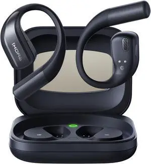 1MORE S70 Open Ear Earbuds Wireless Bluetooth, 40H Battery IPX5 Waterproof, Comfortable Lightweight Headphones for Running Gym Sports, App Control, Clear Calls, Black
