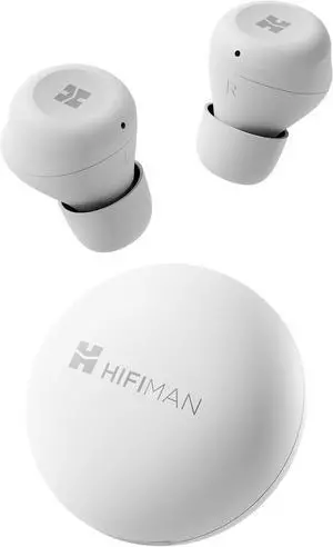 HIFIMAN TWS450 Environmental Noise Cancelling Bluetooth in-Ear Hi-Fi Earphones with Audiophile-Grade Dynamic Driver, Low Latency Bluetooth 5.3, IPX4 Water/Sweat Resistant, Small Cavity, White