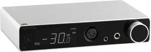 TOPPING L70 Full Balanced Headphone Amplifier  NFCA Technology, 146dB Dynamic Range,4-Pin XLR/4.4mm/6.35mm, Ultra-Low Noise, Preamp Function, 12V Trigger (Silver)
