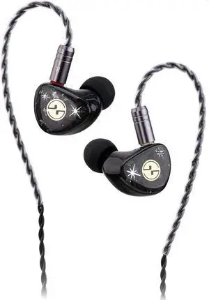 TINHIFI C3 MKII HiFi in-Ear Monitors with LCP Dynamic Driver, Detachable 2-Pin Cable, Resin Shell, Ergonomic Fit IEM Earphones for Everyday Listening