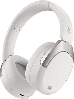 Edifier W830NB Active Noise Cancelling Wireless Over-Ear Headphones, Foldable Lightweight Bluetooth Headset with Hi-Res Audio, Dual Device Connection, 94 Hours Playtime Fast Charging - White