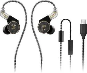 OneOdio Master 1 in-Ear Monitor Earphones - 1DD+1BA Hybrid Wired Earbuds, Hi-Fi Sound Quality, Wired Headphones for Musician, Gaming, Live Streaming