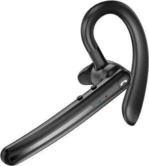 Wireless Earphone Ear-Hook Headphone Boom Mic Compatible with Motorola Edge (2025), Handsfree Single Headset Over The Ear Earbud