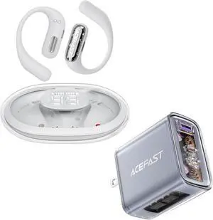 ACEFAST Urban Grey Set- Acefit Pro and a 65W GaN Fast Charger with 3 Ports