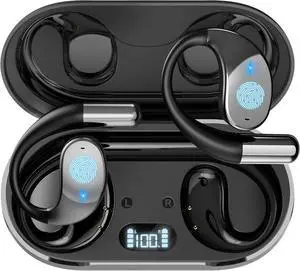 AI Language Translation Earbuds, Translator Earbuds Real Time with iOS & Android, 144-Language Bluetooth Headphones Translating Device for Travel and Business, Black