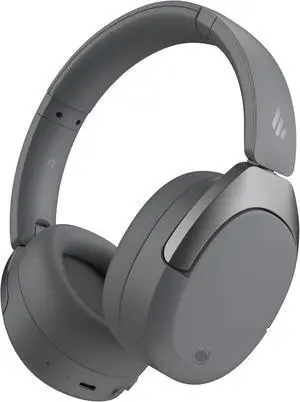 Edifier W830NB Active Noise Cancelling Wireless Over-Ear Headphones, Foldable Lightweight Bluetooth Headset with Hi-Res Audio, Dual Device Connection, 94 Hours Playtime Fast Charging (Grey)