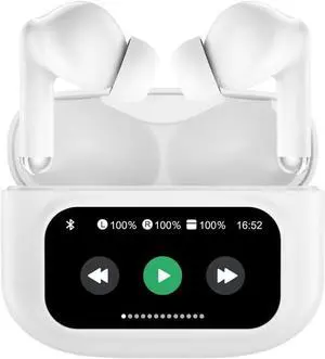 ADESSO Xtream T3 Bluetooth Wireless Earbuds with ANC and Touch Controlled Wireless Charging Case