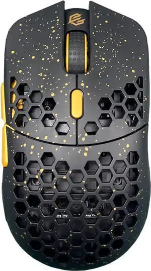 Gwolves Hati HTS Lightweight Honeycomb Wired Gaming Mouse,~48g,3389Sensor,16,000DPI, Low Latency,Anti-Interference,6Programmable Btns,On-Board Memory,PC/Mac and Laptop (Stardust Golden, HTS - Small)