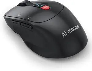 ADREAMER AI GPT Mouse, Voice Input Search, Voice and Word Translation, Form Document Output, Code Generation, SWOT Analysis, AI Drawing, AI Writing, Rechargeable, for Win7/8/10/11 Mac OS.