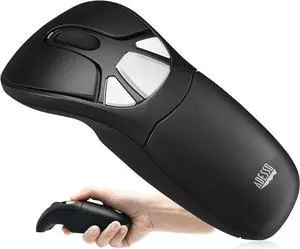 Adesso iMouse P30 Air Mouse GO Plus USB Wireless Cursor Controler for TV, Projector, Security Camera, CCTV, Desktop, Laptop, Presentation Clicker with Charging Stand
