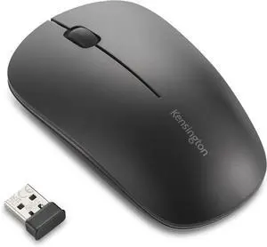 Kensington MY230 EQ Wireless Rechargeable Mouse, Ambidextrous Design, Quiet-Click, 2.4GHz, Bluetooth 5.0, Black (K75303NA)