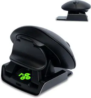R-Go Twister Ambidextrous Mouse, Foldable design, Ergonomic vertical, With Break Software, Duo connection(Bluetooth&usb C), Silent Click, Prevents Tennis Elbow/RSI, For Windows/Mac, Black