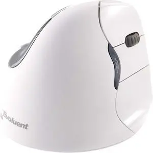 Evoluent VerticalMouse (The Original Brand Since 2002) VM4RB White Regular Size Right Hand Ergonomic Mouse for Mac only with Bluetooth Connection (NO USB Adapter) for Mac OS (Regular Size.)