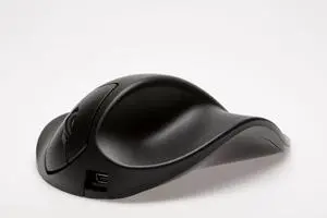 Hippus Wireless Light Click HandShoe Mouse - Small, Black Ergonomic Mouse for Right Hand - Compatible with Mac, Windows, Linux