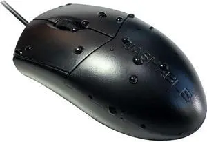 WetKeys Professional-Grade Optical Waterproof Mouse with Scroll-Wheel (USB) (Black) | OMWKABS04-BK