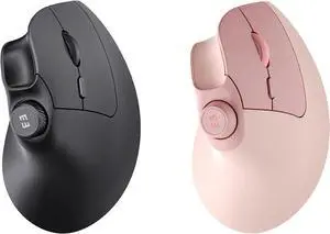 seenda Ergonomic Mouse Rechargeable, USB+Dual Bluetooth, MOU-302 Vertical Wireless Mouse with Volume Knob, Quiet Clicks, Multi-Device Cordless Mice Compatible for Windows, PC, Laptop, Mac OS