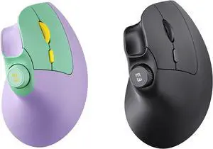 seenda Ergonomic Mouse Rechargeable, USB+Dual Bluetooth, MOU-302 Vertical Wireless Mouse with Volume Knob, Quiet Clicks, Multi-Device Cordless Mice Compatible for Windows, PC, Laptop, Mac OS