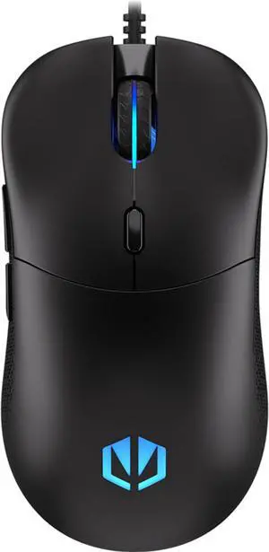 GEM Plus EY6A005 Lightweight Gaming Mouse (67g), Sensor PixArt PAW3370, 19000 DPI 1.8m USB Paracord, Mechanical Switches Kailh GM 8.0 80M, 6 Programmable Buttons, Mouse Feet PTFE