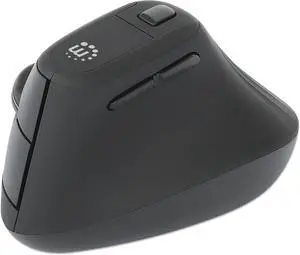 Manhattan Ergonomic Vertical Wireless Mouse USB-A Black
