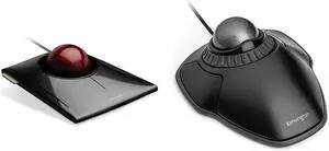 Kensington Wired SlimBlade Trackball & Orbit Trackball Mouse Bundle (K72327U & K75327WW), Black