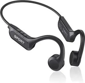 CXK Bone Conduction Headphones Bluetooth 5.4 Open Ear Headphones with Mic, Premium Loud Sound 10Hrs Playtime Bluetooth Headphones, IPX6 Waterproof Sports Headset for Running, Cycling, Walking